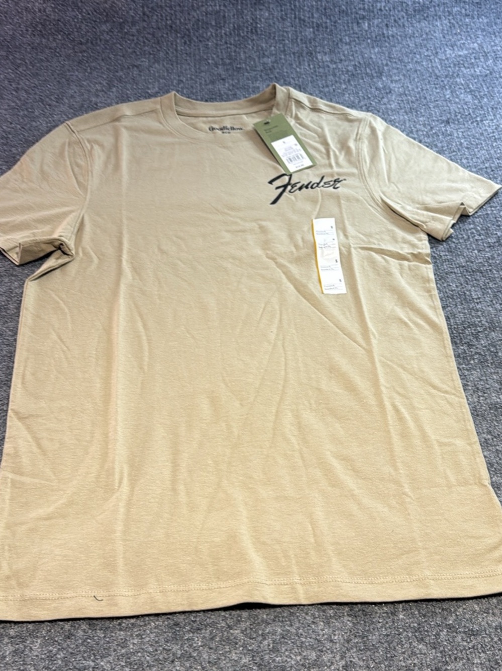Goodfellow & Co Fender Short-Sleeve Crewneck T-Shirt in Khaki